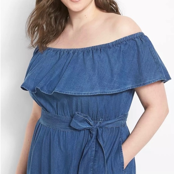 Lane Bryant Chambray Jean Dress - Picture 7 of 7